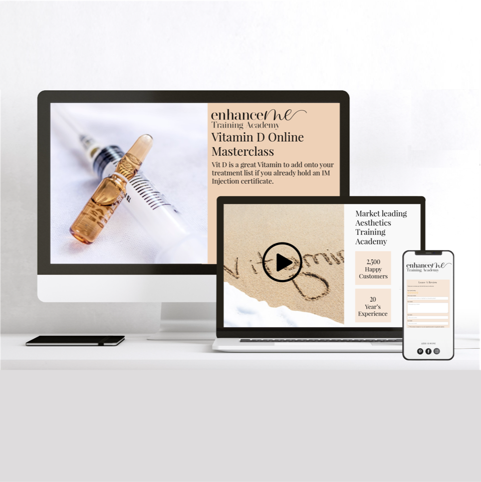 Online Vitamins Injections Course Enhance Me Training Academy